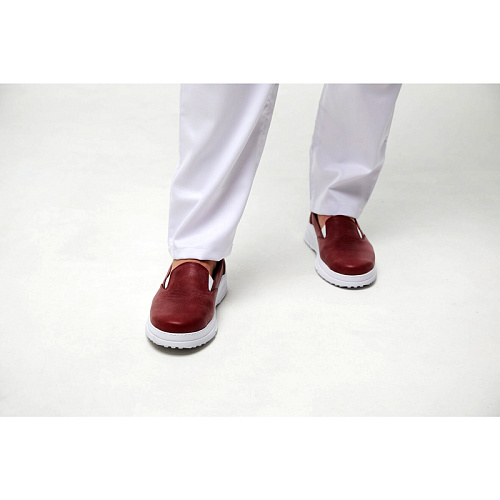 Слипоны женские FLORA, красный, 37