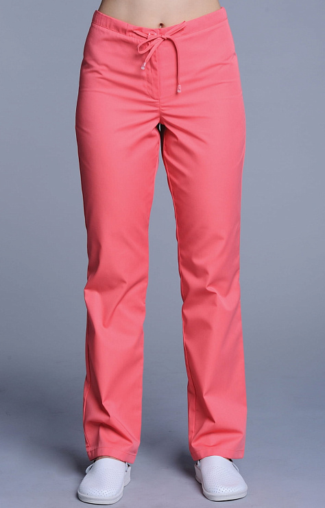 Брюки женские со шнуром, настурция, 58
