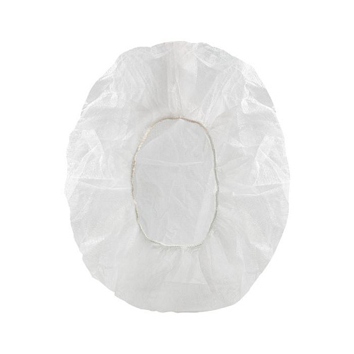 Bouffant Caps - шапочка-шарлотка, белая, 100 шт