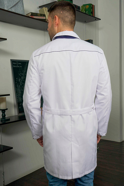 Халат мужской «Силуэт», темно-синий, 58