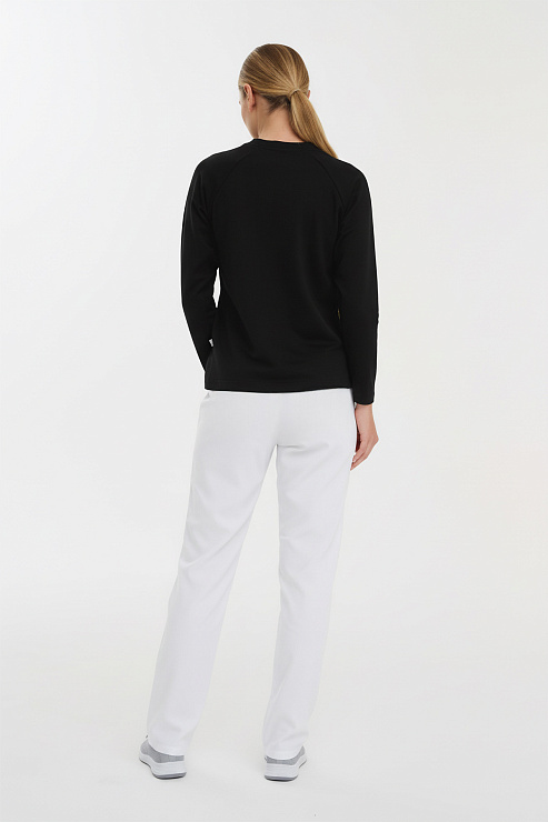 Лонгслив женский Тезис TZ112, принт "DENTIST", черный, 44