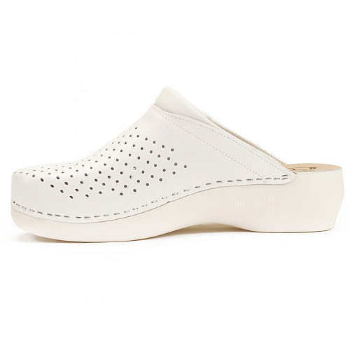 Сабо Леон PU100, женские, белые, 41