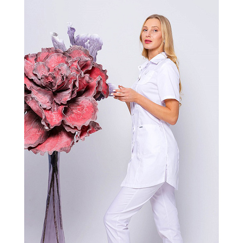 Блуза женская «Сафари», белая, 52