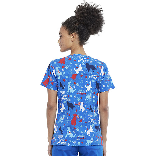 Топ женский Cherokee CK671, собачки, M