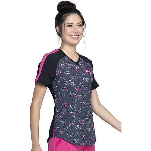 Топ женский Cherokee CK702, сердечки, S