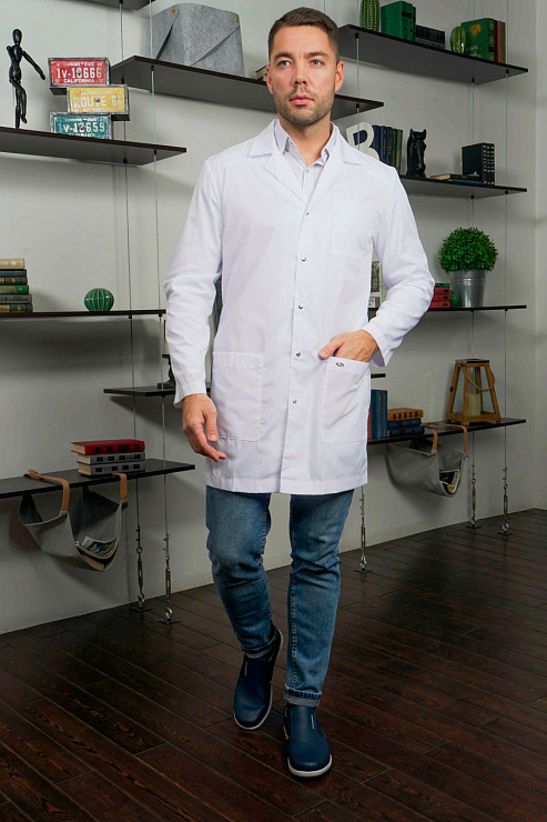 Халат мужской «Ромео», белый, 44-46