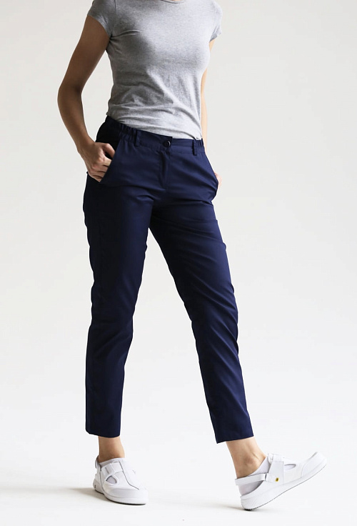 Брюки женские «NEW», темно-синие, 42