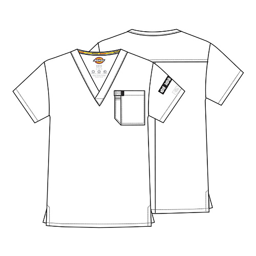 Топ мужской Dickies DK635, белый, S