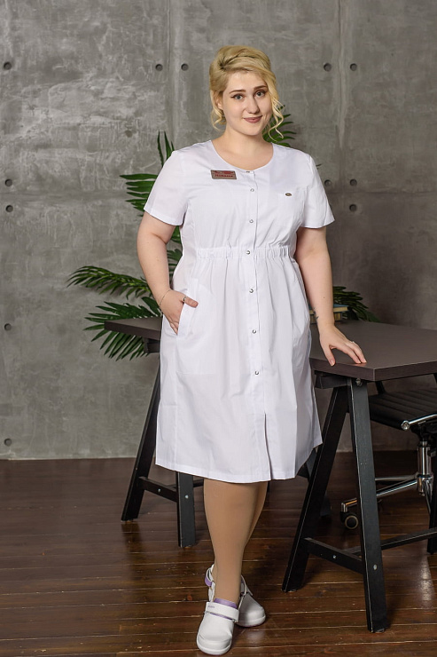 Халат женский «Дороти», белый, 48-50