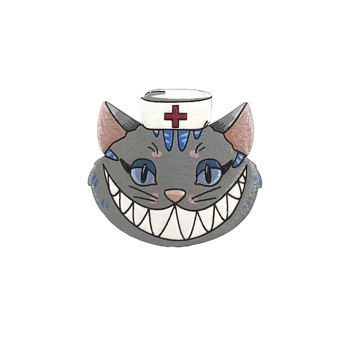 Значок "Чеширский кот"