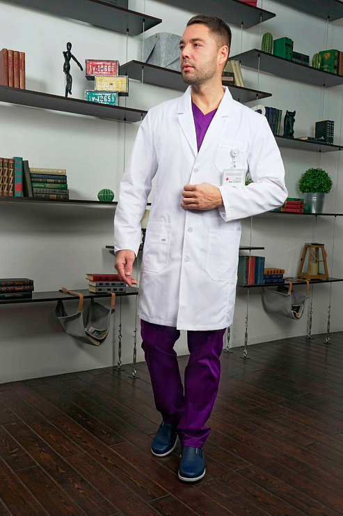 Халат мужской «ВИП», белый, 44