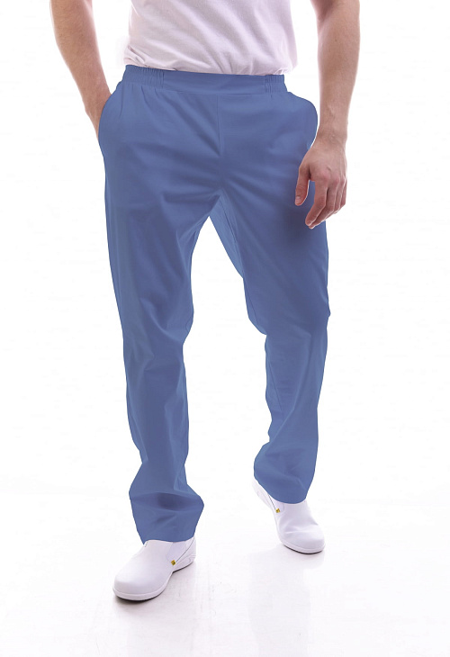 Брюки мужские «Комфорт», серо-голубые, 56