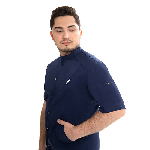 Блуза мужская «Алекс», темно-синий, 54