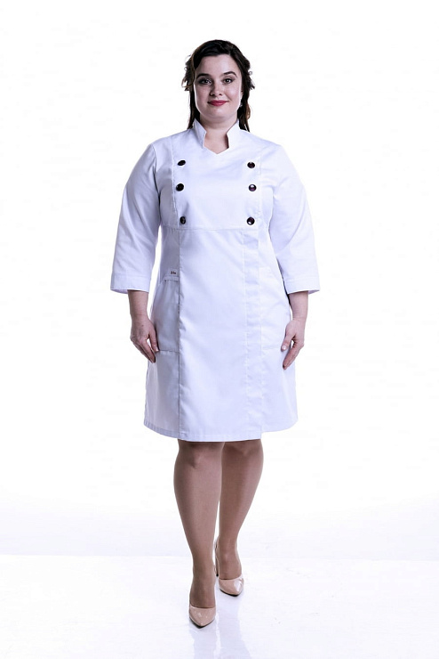 Халат женский «Италия», белый, 52