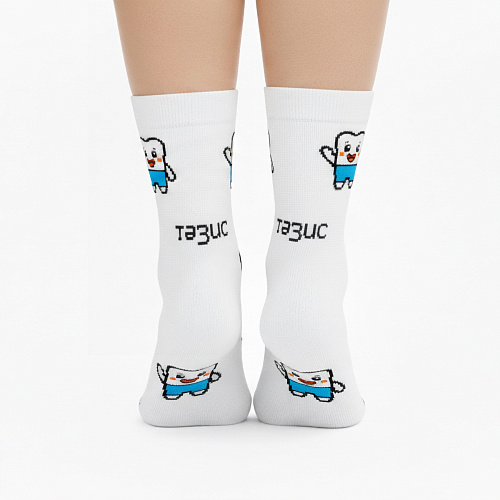 Носки женские Тезис, "Зубики", белый, 36-40