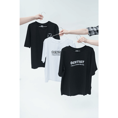 Футболка мужская Тезис, принт "Dentist", синий, 50-52