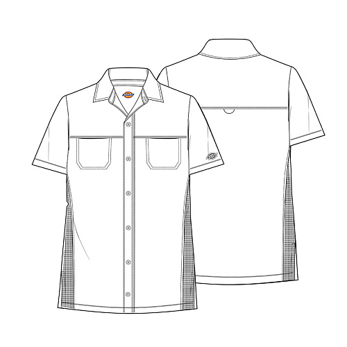 Рубашка мужская Dickies DK820, синий, L