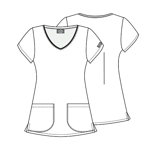 Топ женский Dickies DK700, жизнь медсестры, XS