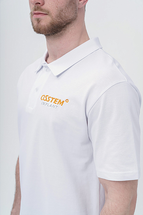 Поло мужское Osstem, белый, 50