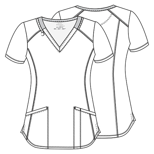 Топ женский Cherokee CK634, сердечки, S