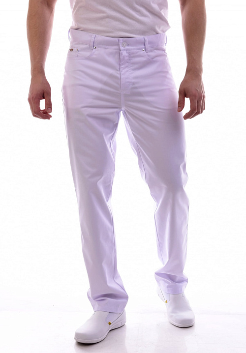 Джинсы мужские, белый, 50