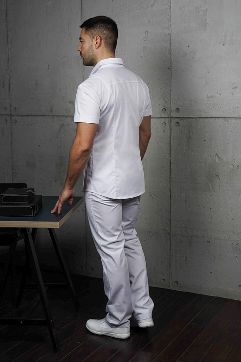 Блуза мужская «Терапи», белая, 46