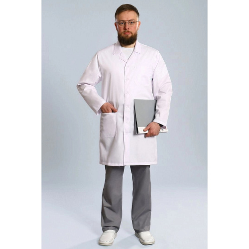 Халат мужской 501ТС, белый, 56