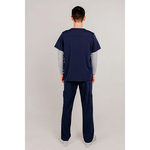 Топ медицинский мужской Frank, синий, L