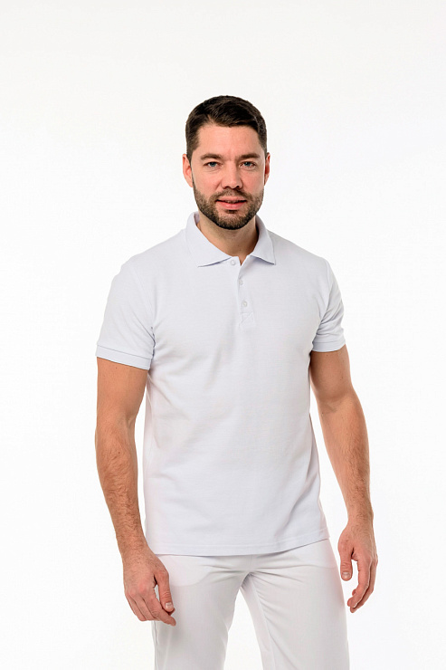 Поло мужское, белая, 52