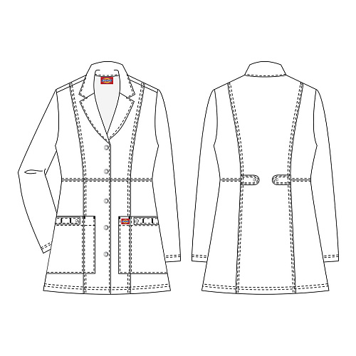 Пиджак женский Dickies 82400, белый, M