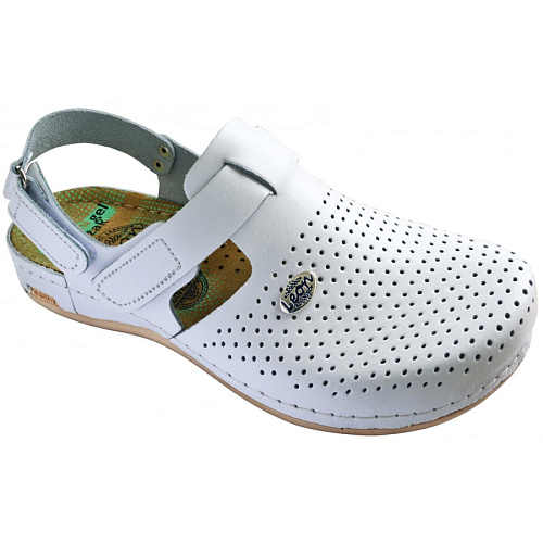 Тапочки-сабо Леон 951, женские, белые, 37