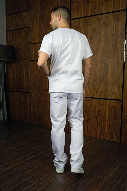 Блуза мужская «Крош», белая, 56