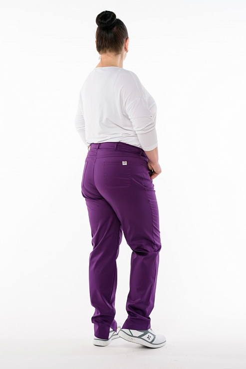Брюки женские «Слим», фиолетовый, 52