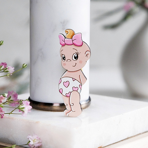 Значок "Пупс девочка"