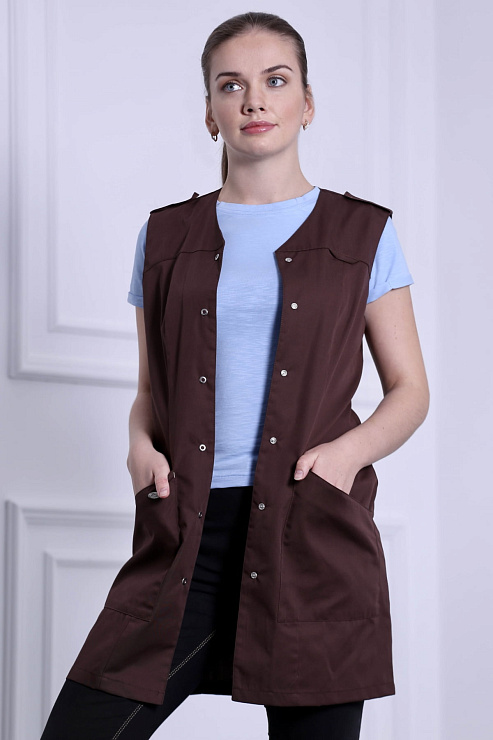 Блуза женская «Локон», шоколад, 54