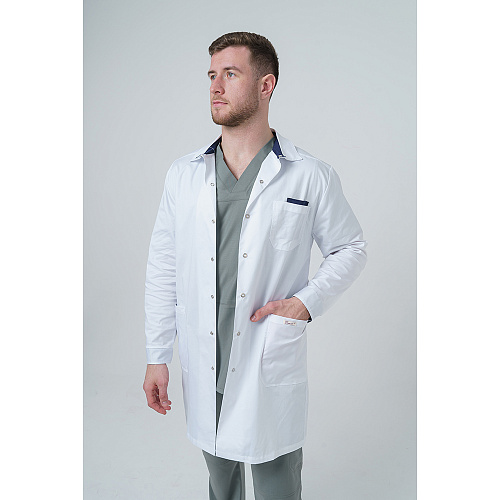 Халат мужской 236СД, белый, 56