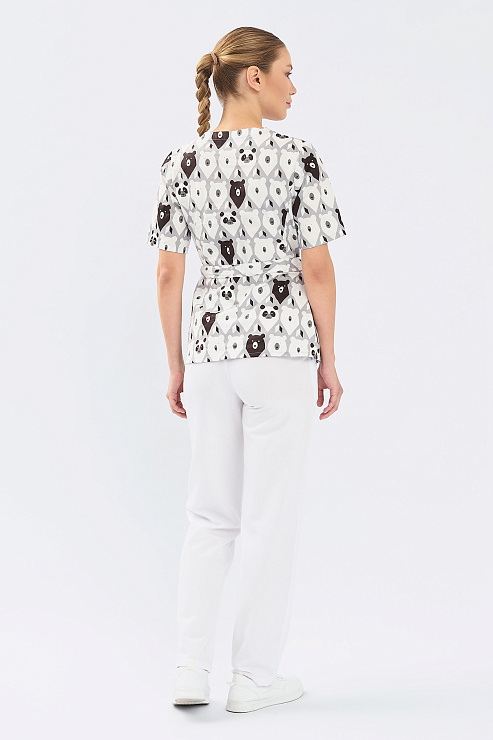 Туника женская Тезис TZ305, принт "Медведи", 52