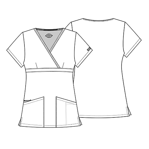 Топ женский Dickies 86806, серый, 2XL