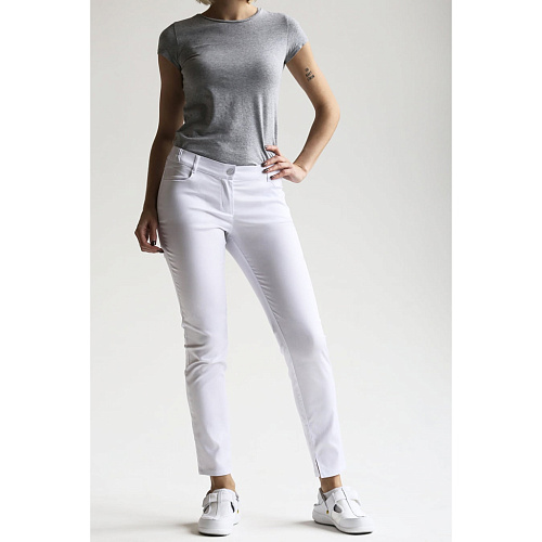 Брюки женские «Слим», белые, 52