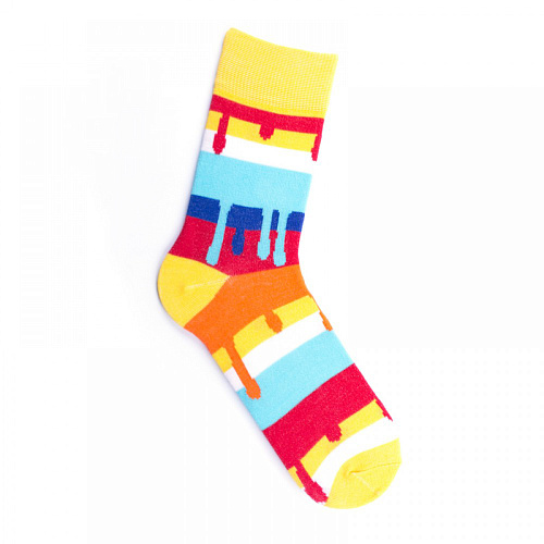 Носки мужские, "Краски", желтый, 41-45