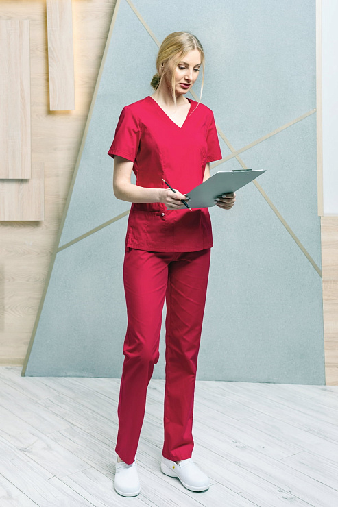 Блуза женская «Терра», красный, 40