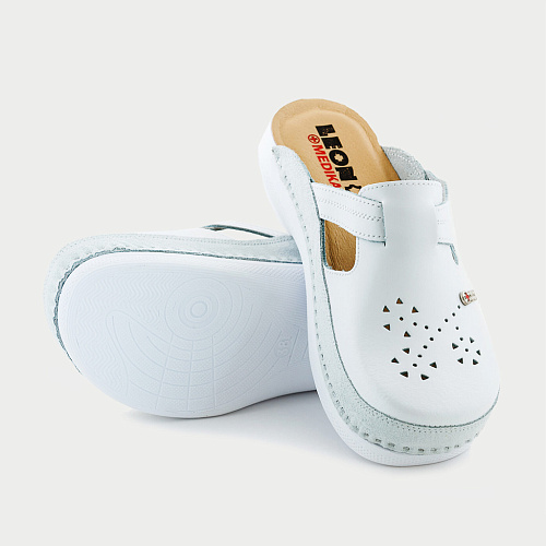 Сабо женские Леон MED156, белый, 37