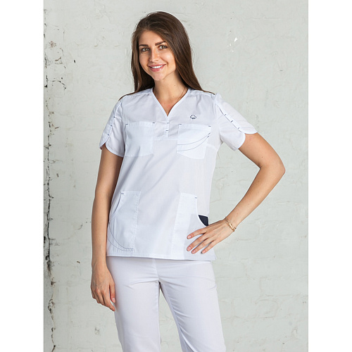 Туника женская WW110, белый, 50