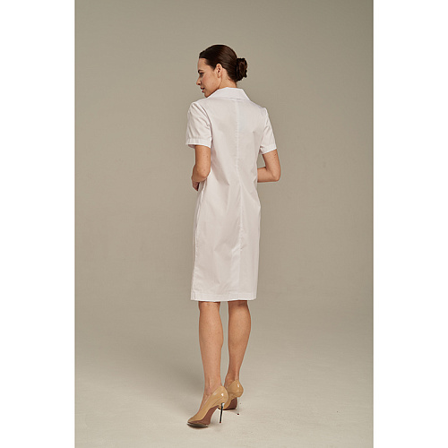 Халат женский Dr. Nice двубортный, белый, 54