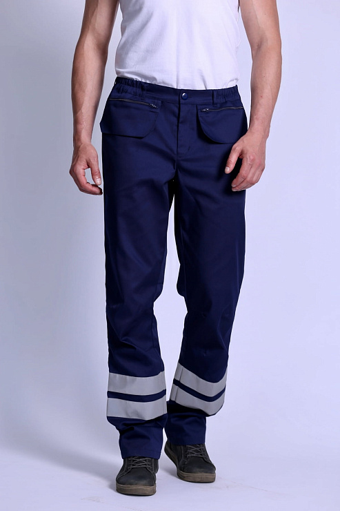 Брюки мужские «Скорая Помощь», темно-синий, 56-58