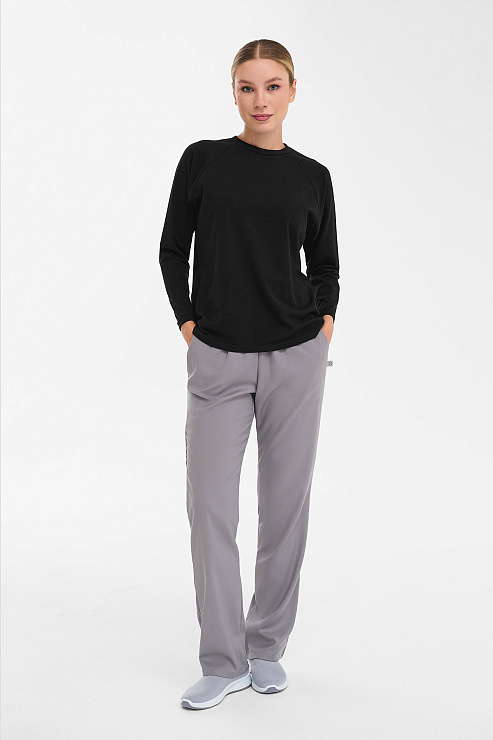 Лонгслив женский Тезис TZ112, черный, 46