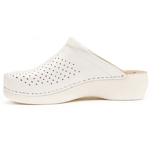 Сабо Леон PU100, женские, белые, 36