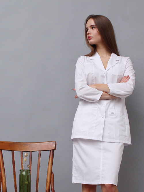 Блуза женская «Ева», белый, 46