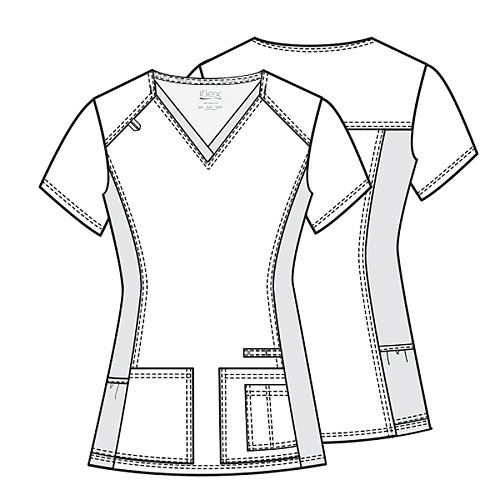 Топ женский Cherokee CK605, белый, 2XL