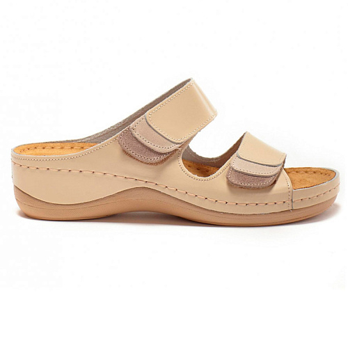 Тапочки-сабо Леон 904, женские, бежевые, 37